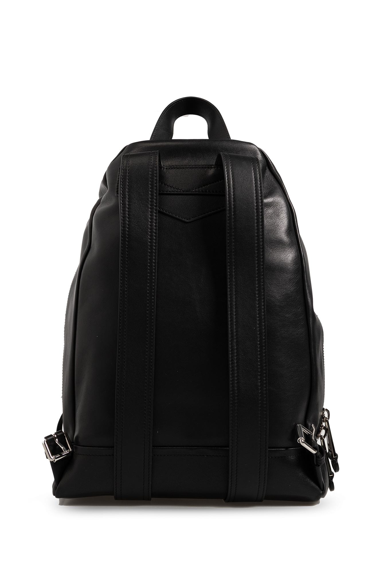 Moschino leather online backpack